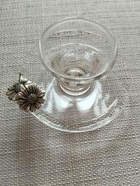 Portacandela Puthod cristallo al piombo vintage