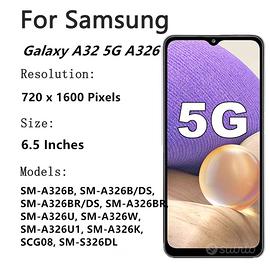 Schermo display per Samsung A32 5G con telaio