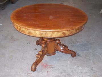 antico tavolo in mogano apribile fino a circa m.4,