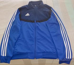 Felpa blu sales elettrico adidas