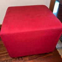 Pouf 49x49 bordeaux