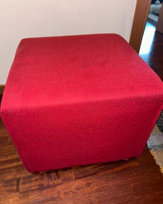 Pouf 49x49 bordeaux