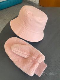 Completo Cappello+Guanti Rosa