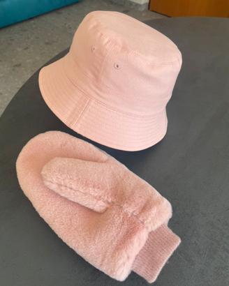 Completo Cappello+Guanti Rosa
