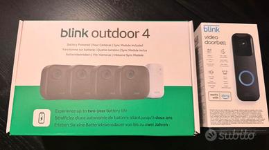 Blink Outdoor 4 piu kit Videocamera Doorbell