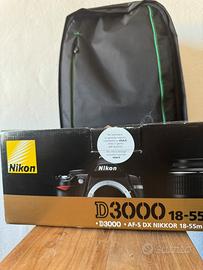 Nikon D 3000 -flash andoer - zaino impermeabile