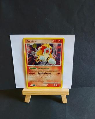 Carta Pokemon Entei Holo 4/132 Prodigi Segreti