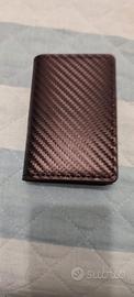 Porta carte di credito carbon look