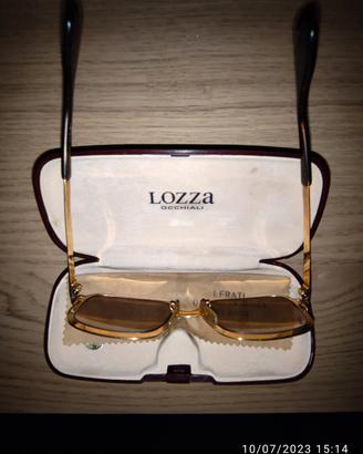 Montatura occhiali Lozza in metallo oro 12k