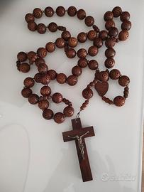 rosario artistico in legno da arredo NUOVO