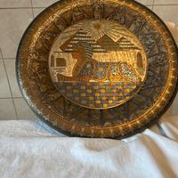 Piatto in rame decorativo diametro 16 cm