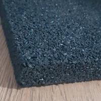 Mattonelle antitrauma 30m gomma nera 50x50