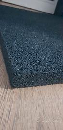 Mattonelle antitrauma 30m gomma nera 50x50