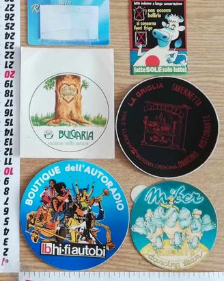 5 adesivi (stikers vintage)