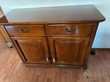 Coppia credenze madie in legno – 2 ante e 2 casset