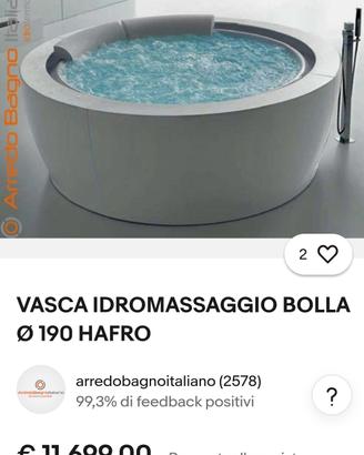 VASCA IDROMASSAGGIO HAFRO BOLLA 