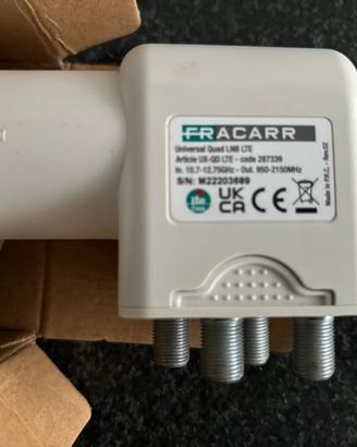 LNB Fracarro UX-QD  ILLUMINATORE 4 USCITE