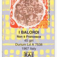 Card n. 53 allegata alla Rivista Raro - I Balordi