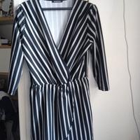 Tutina donna bianca e nera 