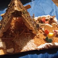 presepe realizzato a mano 