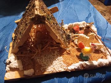 presepe realizzato a mano 