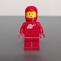 LEGO minifigure Classic Space Red Rosso (sp005)