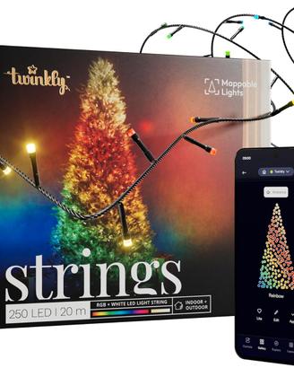 Luci Natale Smart Multicolore250 LED RGB+Bianco