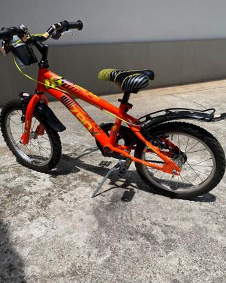 BICI BAMBINO 16" MOUNTAIN BIKE ARANCIO