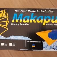 Pinne bodyboard MAKAPUU giallo-azzurro. Taglia M