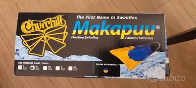 Pinne bodyboard MAKAPUU giallo-azzurro. Taglia M