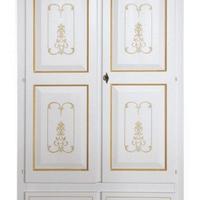 Armadi due ante capello dritto o curvo con decori