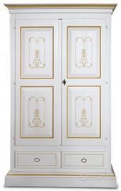 Armadi due ante capello dritto o curvo con decori