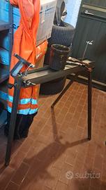 Cavalletto artigianale pulizia bici