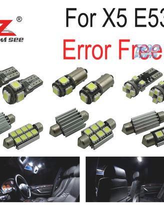 KIT 20 LAMPADE LED INTERNE BMW X5 E53 2000-2006
