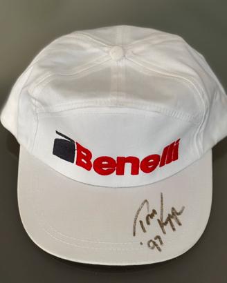 Cappellino Benelli autografato da Tom Knapp