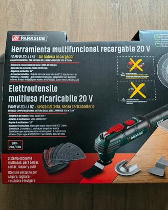 Elettroutensile multiuso, batteria 20v Parkside 