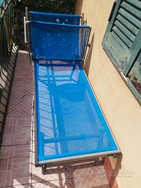 Lettino mare in alluminio