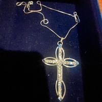 Collana argento con ciondolo con croce
