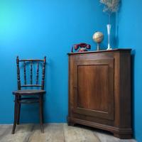 CREDENZA ANGOLARE NOCE MASSICCIO MADIA ANGOLIERA