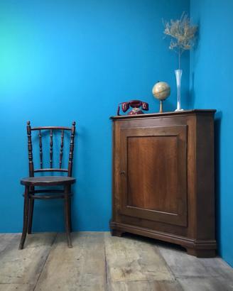 CREDENZA ANGOLARE NOCE MASSICCIO MADIA ANGOLIERA