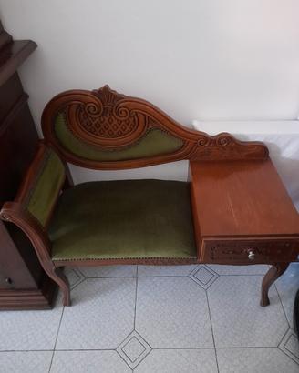 divanetto vintage porta telefono 