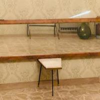 Specchio da parete con sportello armadio anni '50