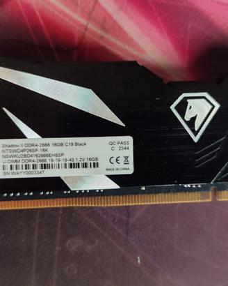 RAM DDR4 16GB 2666MHz Netac Shadow II (1x16GB)