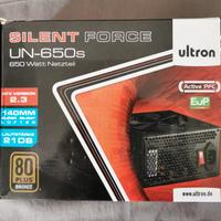 Alimentatore Ultron UN-650S Silent Force 21 DB
