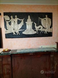 quadro in legno con rilievo in legno