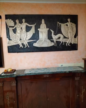 quadro in legno con rilievo in legno