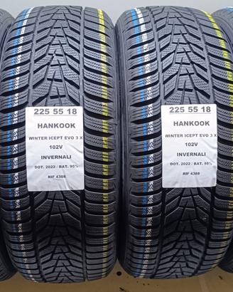 4 GOMME 225 55 18 HANKOOK INV RIF4388
