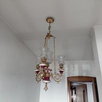 lampadario in ottone