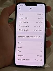 iPhone 14 128gb tutto originale 