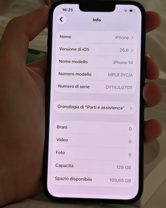 iPhone 14 128gb tutto originale 